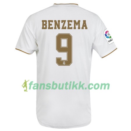 Fotballdrakt Real Madrid Karim Benzema 9 Hjemmetrøye 2019-2020 Kortermet